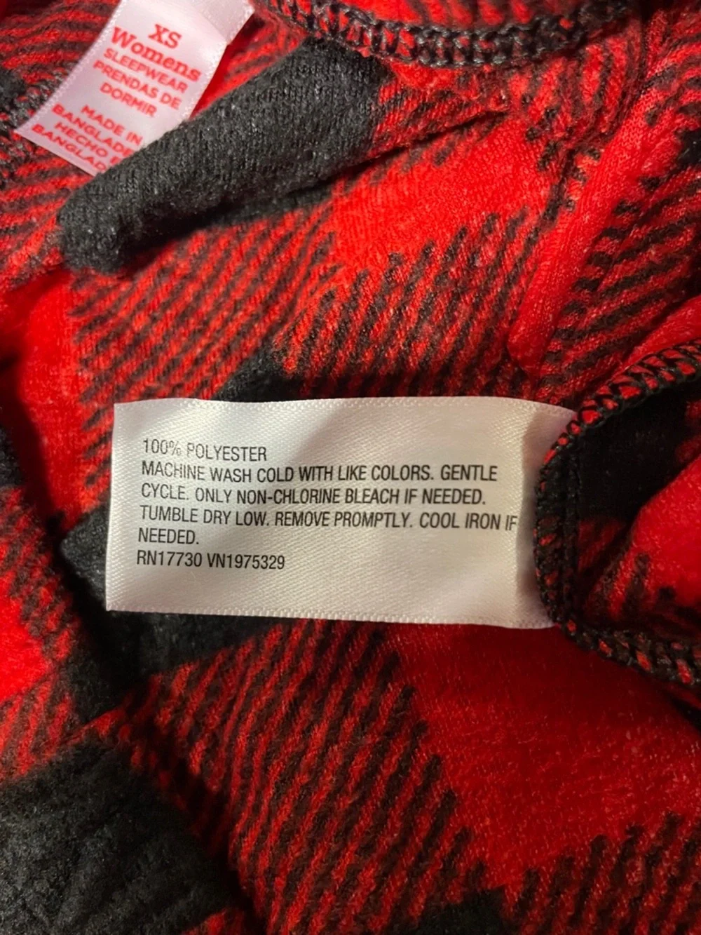Target Red & Black Buffalo Plaid Lounge Pants Woman’s Size XS | NWOT - Picture 4 of 4